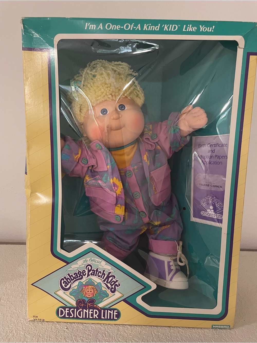 Cabbage Patch Kids Designer Line Valerie Carmen Sealed in Original Box 1988